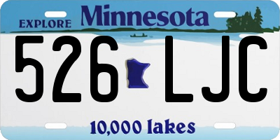 MN license plate 526LJC