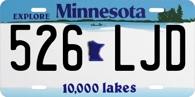 MN license plate 526LJD