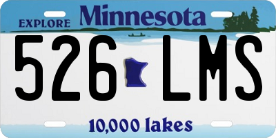 MN license plate 526LMS