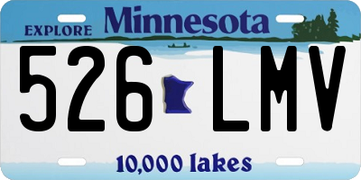 MN license plate 526LMV