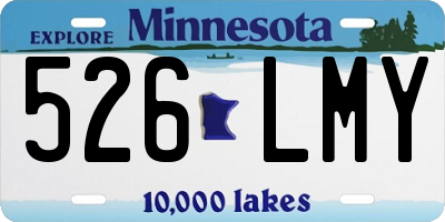 MN license plate 526LMY