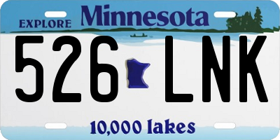 MN license plate 526LNK