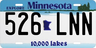 MN license plate 526LNN
