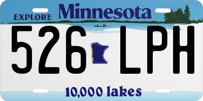 MN license plate 526LPH