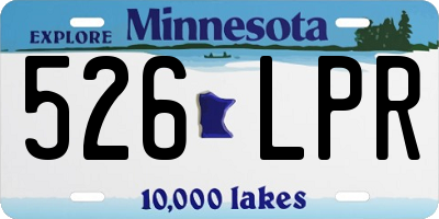 MN license plate 526LPR