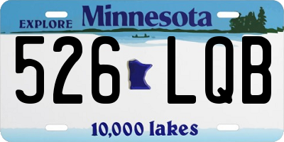 MN license plate 526LQB
