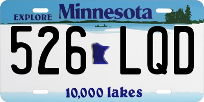MN license plate 526LQD