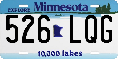MN license plate 526LQG
