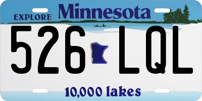 MN license plate 526LQL