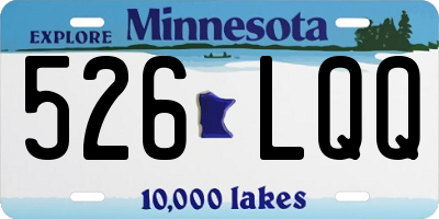 MN license plate 526LQQ