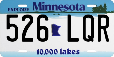 MN license plate 526LQR