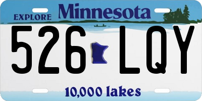 MN license plate 526LQY