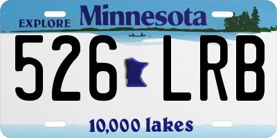MN license plate 526LRB