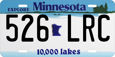 MN license plate 526LRC