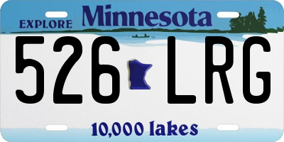 MN license plate 526LRG