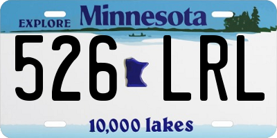 MN license plate 526LRL