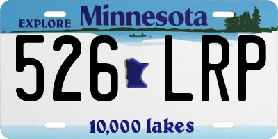 MN license plate 526LRP