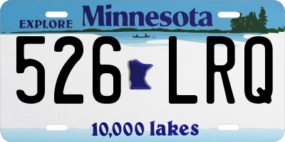 MN license plate 526LRQ