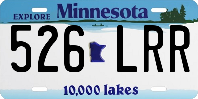 MN license plate 526LRR