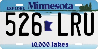 MN license plate 526LRU