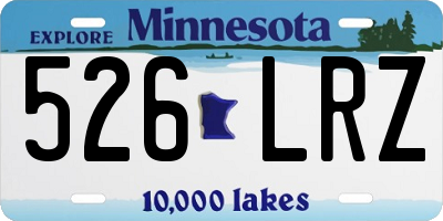 MN license plate 526LRZ