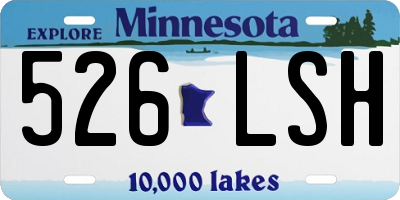 MN license plate 526LSH