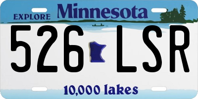 MN license plate 526LSR