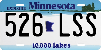 MN license plate 526LSS