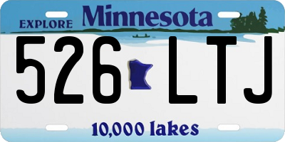 MN license plate 526LTJ