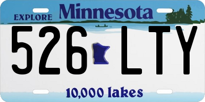 MN license plate 526LTY