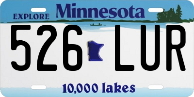 MN license plate 526LUR