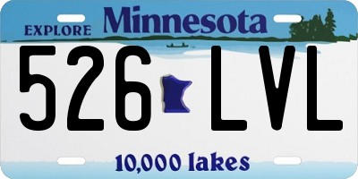 MN license plate 526LVL