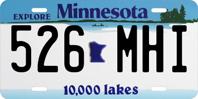 MN license plate 526MHI