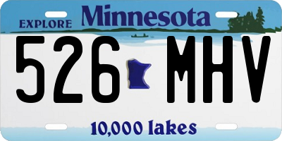 MN license plate 526MHV