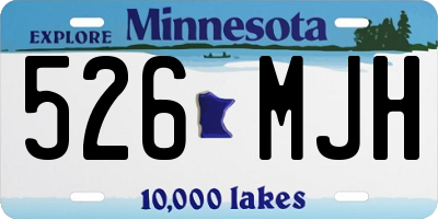 MN license plate 526MJH
