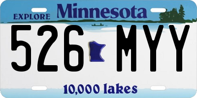 MN license plate 526MYY