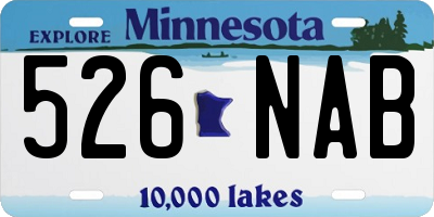 MN license plate 526NAB