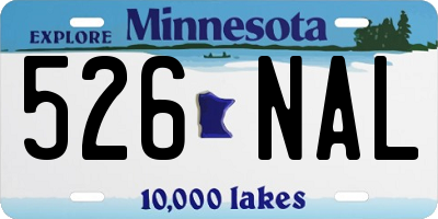 MN license plate 526NAL