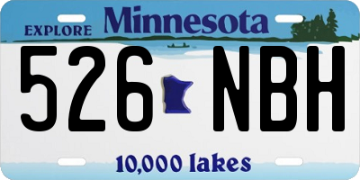 MN license plate 526NBH