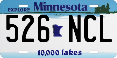 MN license plate 526NCL