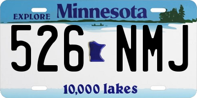 MN license plate 526NMJ