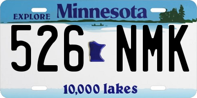MN license plate 526NMK