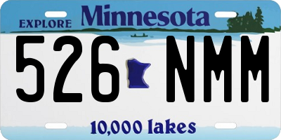 MN license plate 526NMM