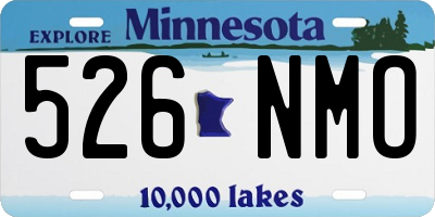 MN license plate 526NMO