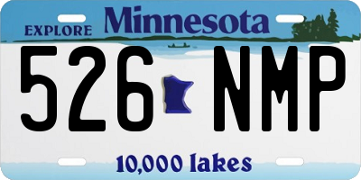 MN license plate 526NMP