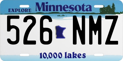 MN license plate 526NMZ