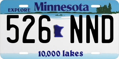 MN license plate 526NND