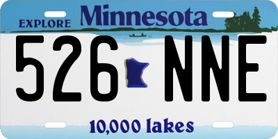 MN license plate 526NNE