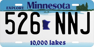 MN license plate 526NNJ