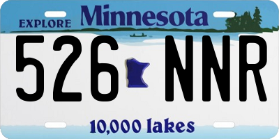 MN license plate 526NNR